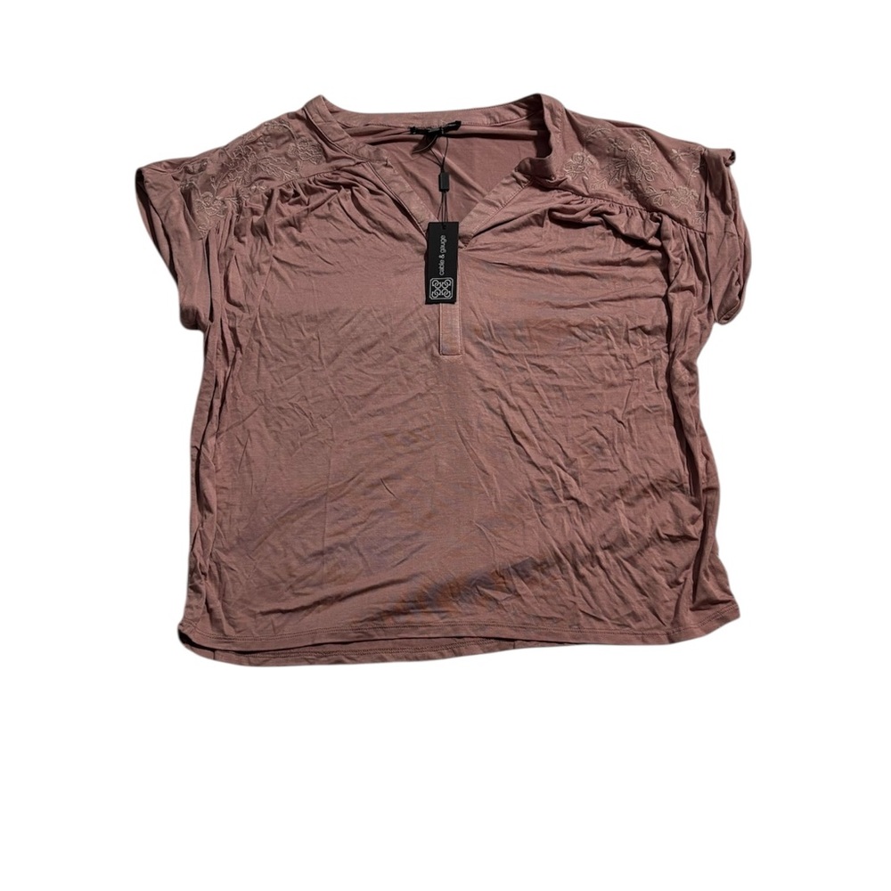 Cable & Gauge Dusty Rose Blouse